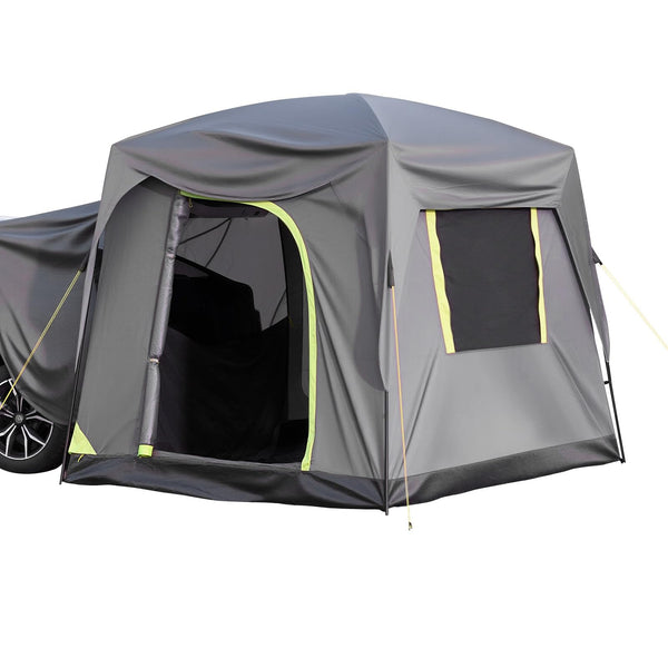 VEVOR Waterproof PU2000mm Spacious Double Layer Design, SUV Camping Tent with Shade Awning and Mesh Windows, Includes Rainfly and Storage Bag