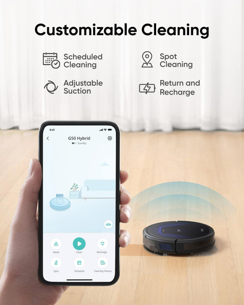 eufy Omni S1 Pro, Robot Vacuum Cleaner with Mop, HydroJet, Eco-Clean Ozone, Lift Mop, Auto Washing & Drying, Auto-Emptying, Detergent Dispenser + Automatic Water Refill and Drainage System