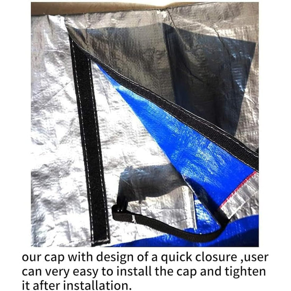 YUJHON Hot Tub Cover, Spa Cover Protector Guard Waterproof 170G Top Polyethylene Hot Tub Sun Shield