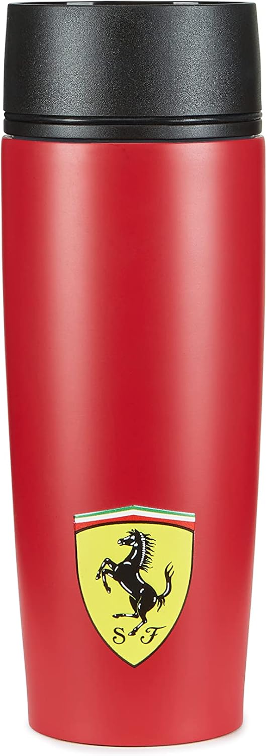 Ferrari Scuderia, F1, Red Matte Thermal Mug, Official Merchandise