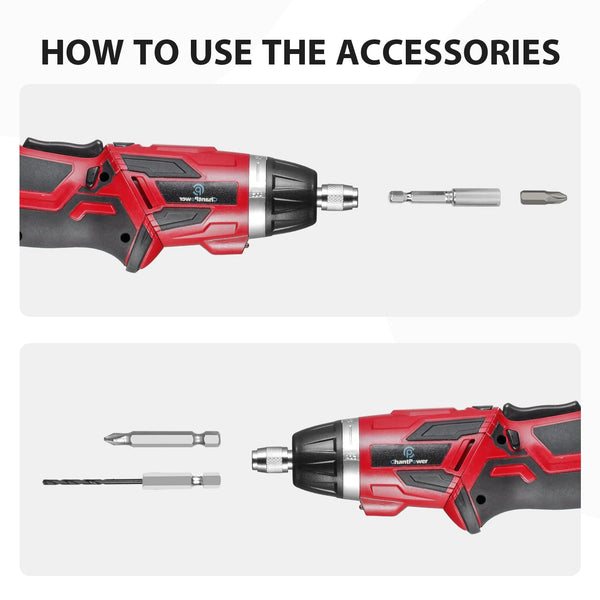 C P CHANTPOWER Drill Bit Sets and Screwdriver Bit Sets with Case for Drilling Wood, Plastic, Soft Metal, 41 Pieces