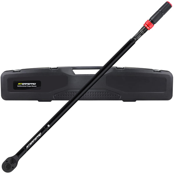 ATsafepro Torque Wrench 3/4 Inch, 100-600 Nm Torque Wrenchs, ±3% Error Accuracy with 48 Teeth Dual-Direction Adjustable for Repair of Car, Truck, Tractor