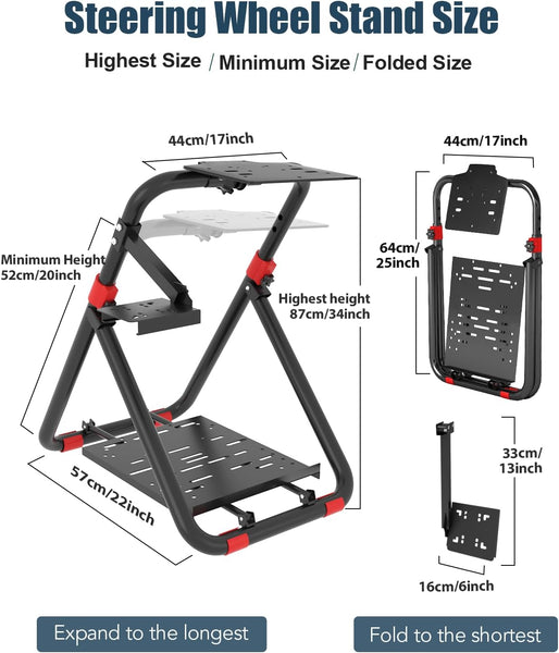 DIWANGUS Steering Wheel Stand, Adjustable Racing Wheel Stand Fit for Logitech G29/G923/G920, for Thrustmaster T300/T248