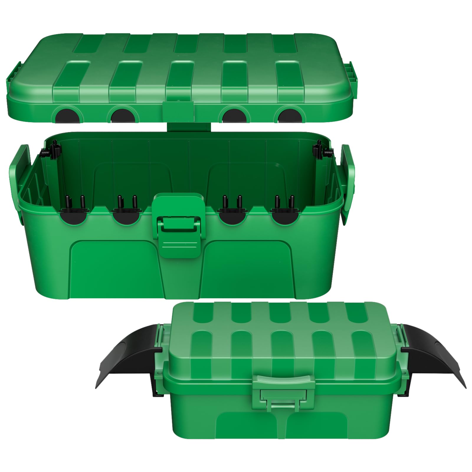 RESTMO Extra Large Waterproof Electrical Box, IP54 Weatherproof Outdoor Outlet Cover, Protect Outlet, Plug, Timer, Power Strip (Not Included), Holiday Light Decoration, 32 x 22 x 13 cm, Black