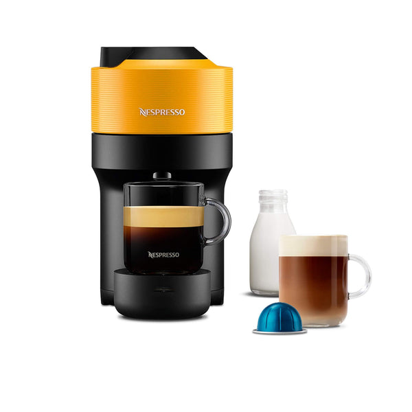 Nespresso Vertuo Pop Coffee Machine by De'Longhi, Over 30 Varieties of Pods, Compact Footprint, Americano, Starter Capsule Set Included, ENV90.P, Pink