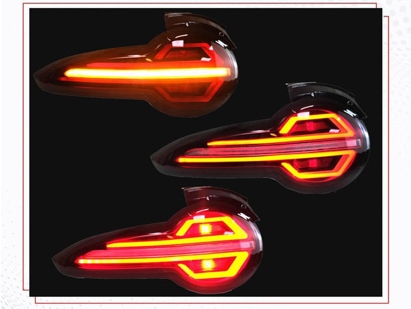 GAZOZ PERFORMANCE Exterior Accessories - Black Full LED Tail Lights with Sequential Indicator Compatible with MX5 ND 2015-2024 - Black Housing/Clear Lens