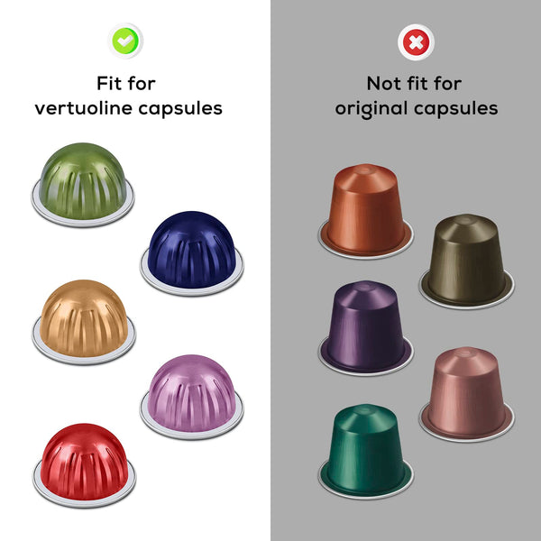 Aluminum Foli Lids for Reusable Capsules, Coffee Foil Seals, Coffee Pod Foli Lids Compatible with Nespresso Vertuo Pods 500PCS 62mm