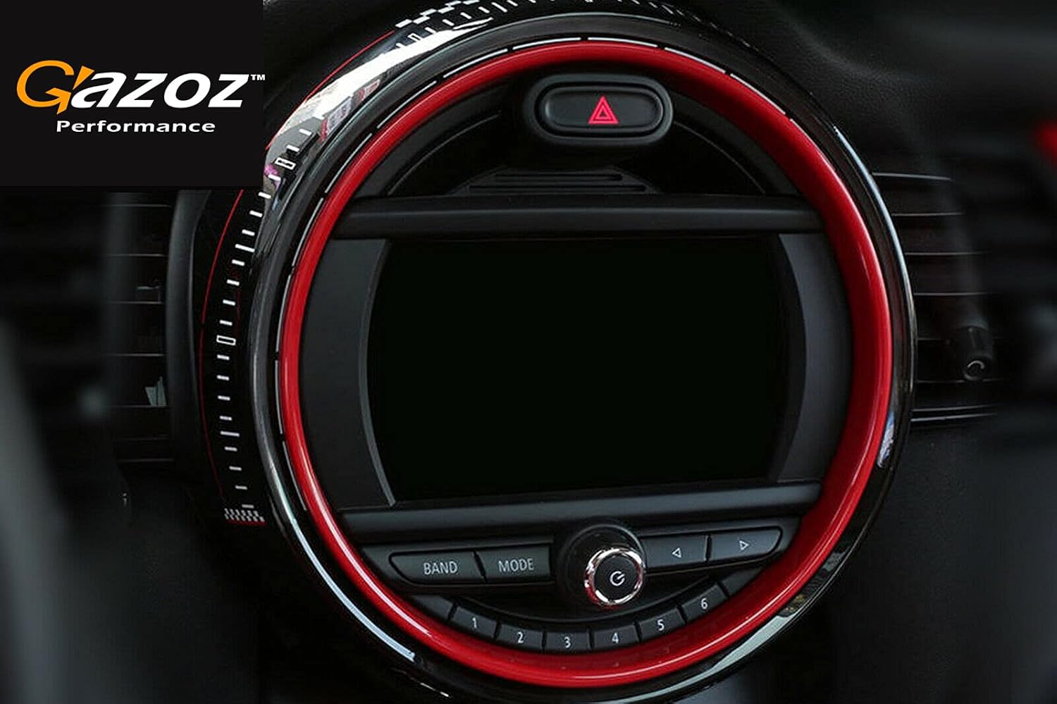 Gazoz Performance 8.8" Interior Center Multimedia Screen Frame Cover For MC S F55 F56 F57