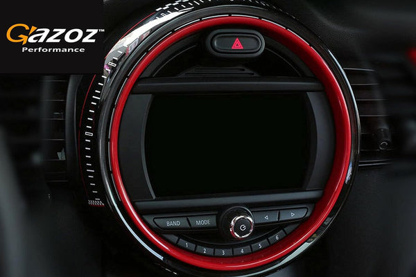 Gazoz Performance 8.8" Interior Center Multimedia Screen Frame Cover For MC S F55 F56 F57