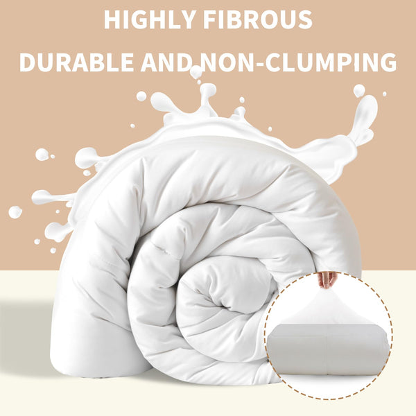 Good Nite King Size Duvet 15 Tog Duvet for Spring Autumn Winter Quilt Polyester Hollowfibre with Corner Ties (King 230220cm)