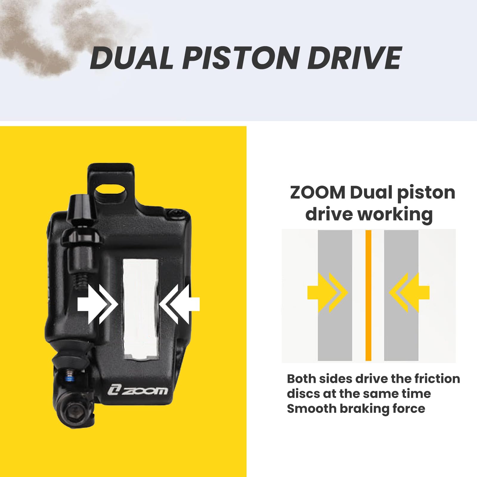 MTB Hydraulic Disc Brakes, HB-100 Hydraulic Disc Brake Caliper set Front and Rear,for Mountain Bikes, E-bike, Folding Bike