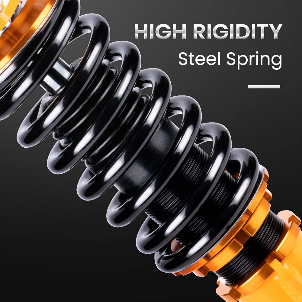 maXpeedingrods Height Adjustable Coilover Lowering Spring Shock Absorber Kit for S R53 Mk I (2002-2006)