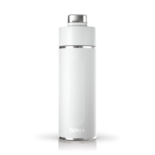 Ninja Thirsti Water Bottle and Flask 709 ML With Leak-Proof Lid, Designed For Carbonated, Hot & Cold Drinks, Ideal For Travel & Sports, Triple Insulated, Stainless Steel Bottle, Black, DW2401EUUKBK
