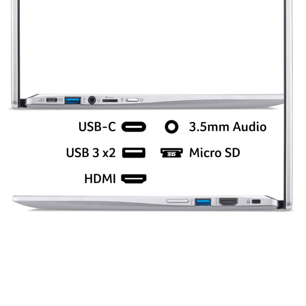 Acer Chromebook 314 CB314E Laptop - Intel Celeron N4500, 4GB, 64GB eMMC, Integrated Graphics, 14" Full HD, Google Chrome OS, black