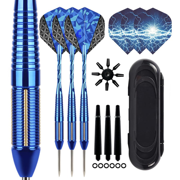 Steel Tip Darts Set,3 Pack Professional Dart with Aluminum Shafts and Darts Case