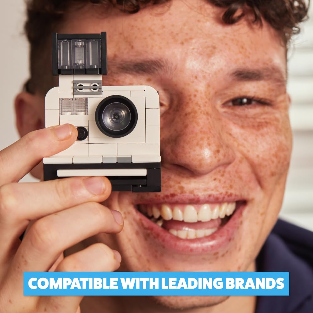 ZURU MAX Premium Retro Building Bricks (Cassette Radio) – Collectible Minis, Novelty Unboxing Toy for Kids, Creative Play Sets