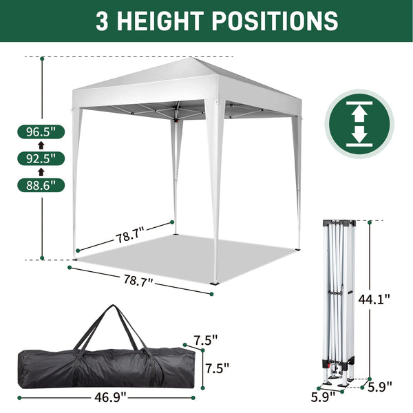 Bonnlo Pop Up Gazebo with Sides 3m x 3m, Easy Setup Instant Outdoor Canopy, Folding Garden Gazebo, Party Tent Grey