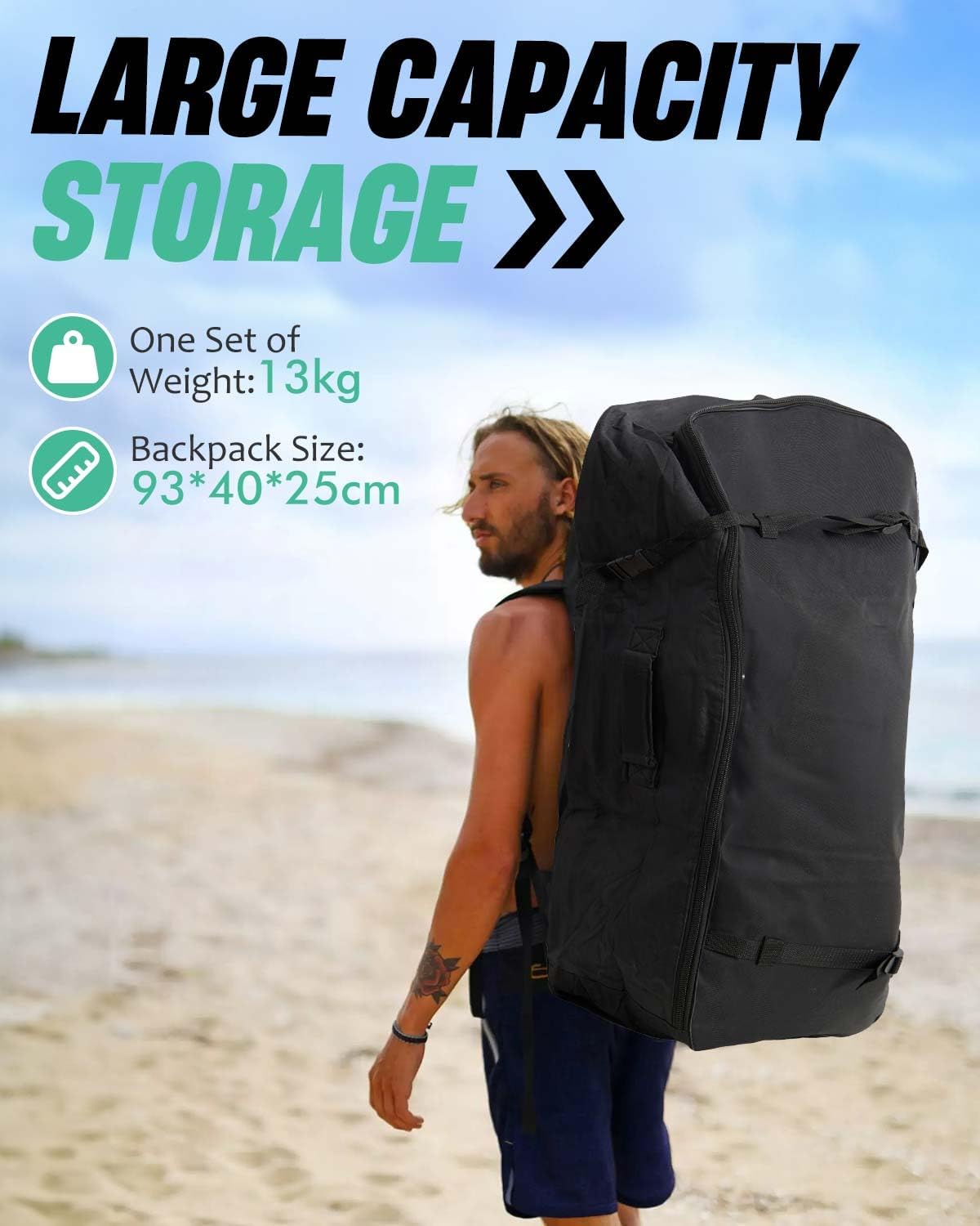 Victoper Inflatable Stand Up Paddle Board Surfboard Complete with Premium Paddle Board Accessories Wide Stable Non-Slip Paddle Boards for All Skill Yoga