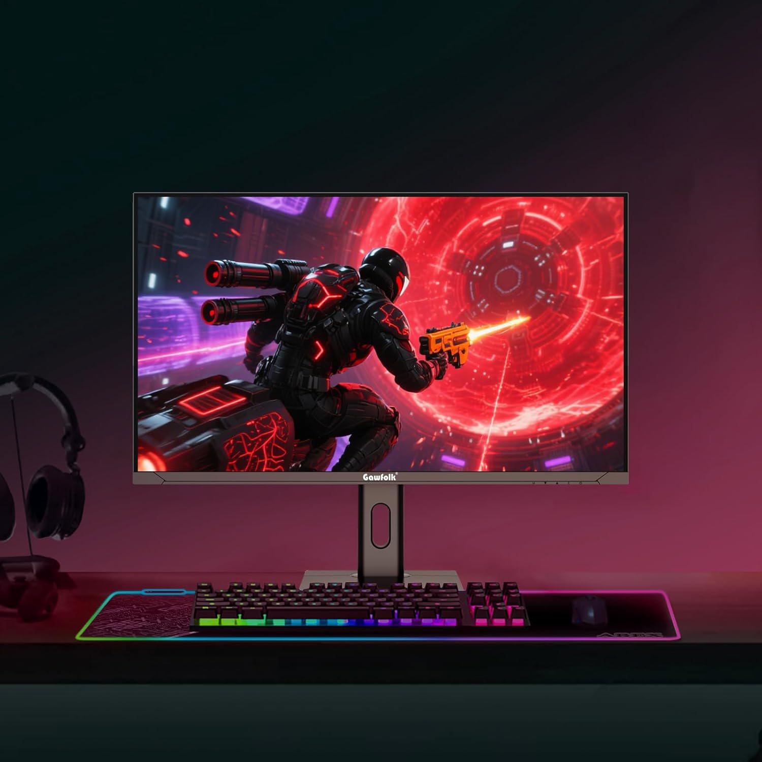 Gawfolk 34 Inch Ultrawide Curved 144Hz Gaming Computer Monitor 1500R PC Screen 21:9 UWQHD (3440x1440),Adaptive Sync,178° Viewing Angle,Display Port、HDMI 2.0, VESA75x75MM-Black