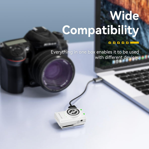 Hollyland Lark M2 Wireless Lavalier Microphone (2TX+1RX) Compatible with Camera, iPhone, Android, PC, 300m LOS Range, Hi-Fi Audio, Noise Cancelling, 40H Duration, Lapel Mic for Livestream Vlog-Black