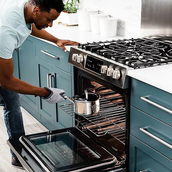 Ninja ZEROSTICK 5-Piece Pan Set, Long Lasting Non Stick,16cm, 18cm & 20cm Saucepans with oven-safe glass lids, 16cm Milk Pan, 24cm Frying Pan, Stainless Steel Cookware C6500UK