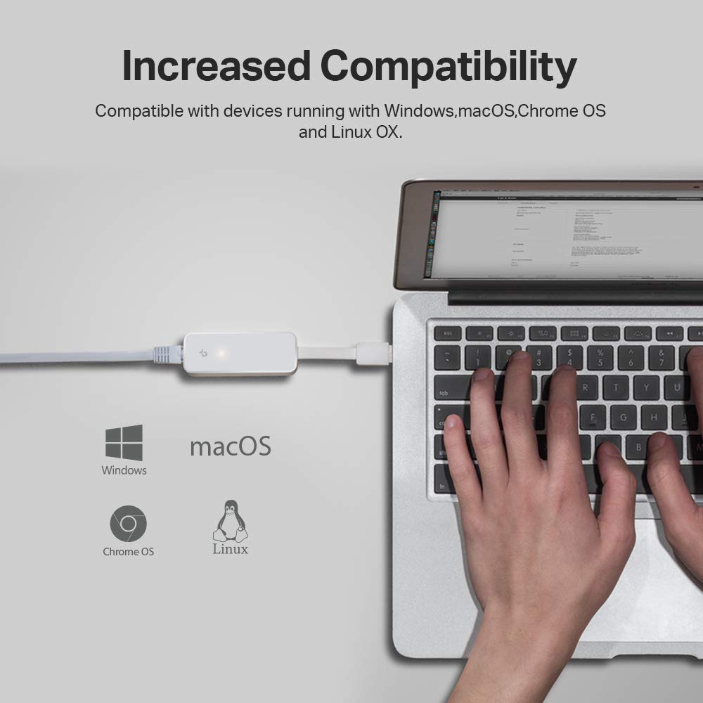 TP-Link UE306 WiFi Adapter, USB 3.0 to Gigabit Ethernet Network Adapter, USB to RJ45 Lan Wired Adapter for PC/Laptop/Ultrabook, Plug and Play in Nintendo Switch, Supports Windows 10/8.1, Linux OS