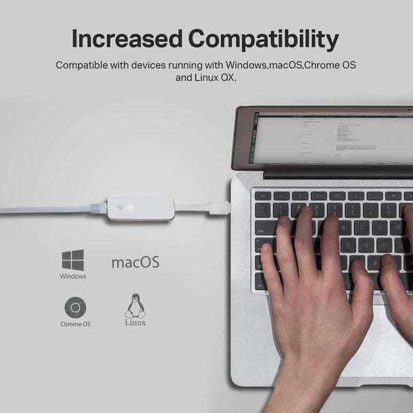 TP-Link UE306 WiFi Adapter, USB 3.0 to Gigabit Ethernet Network Adapter, USB to RJ45 Lan Wired Adapter for PC/Laptop/Ultrabook, Plug and Play in Nintendo Switch, Supports Windows 10/8.1, Linux OS