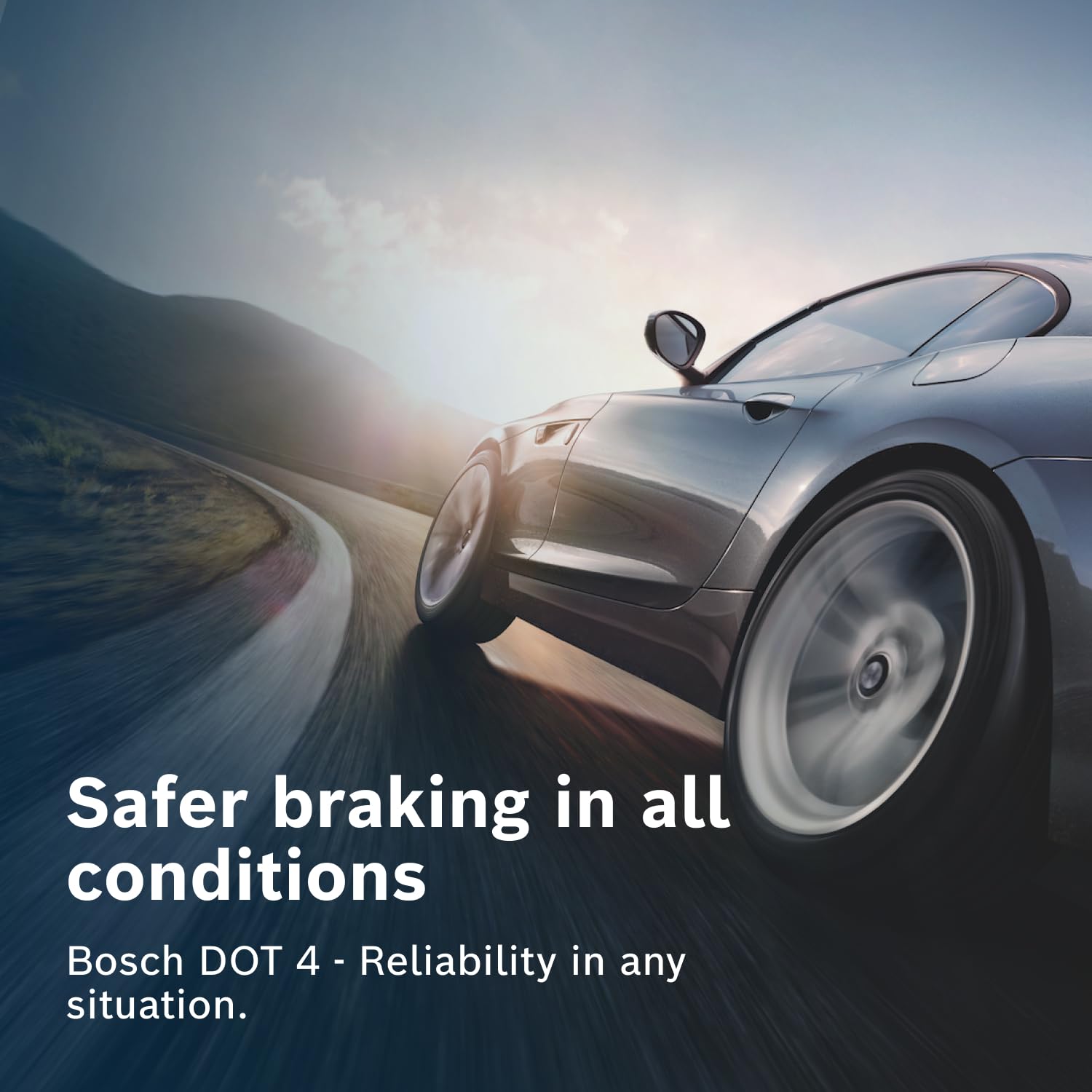 Bosch Brake Fluid DOT 4, 1 L - For Vehicles Manufactured before 2010 - Suitable for First Generation ABS Brakes