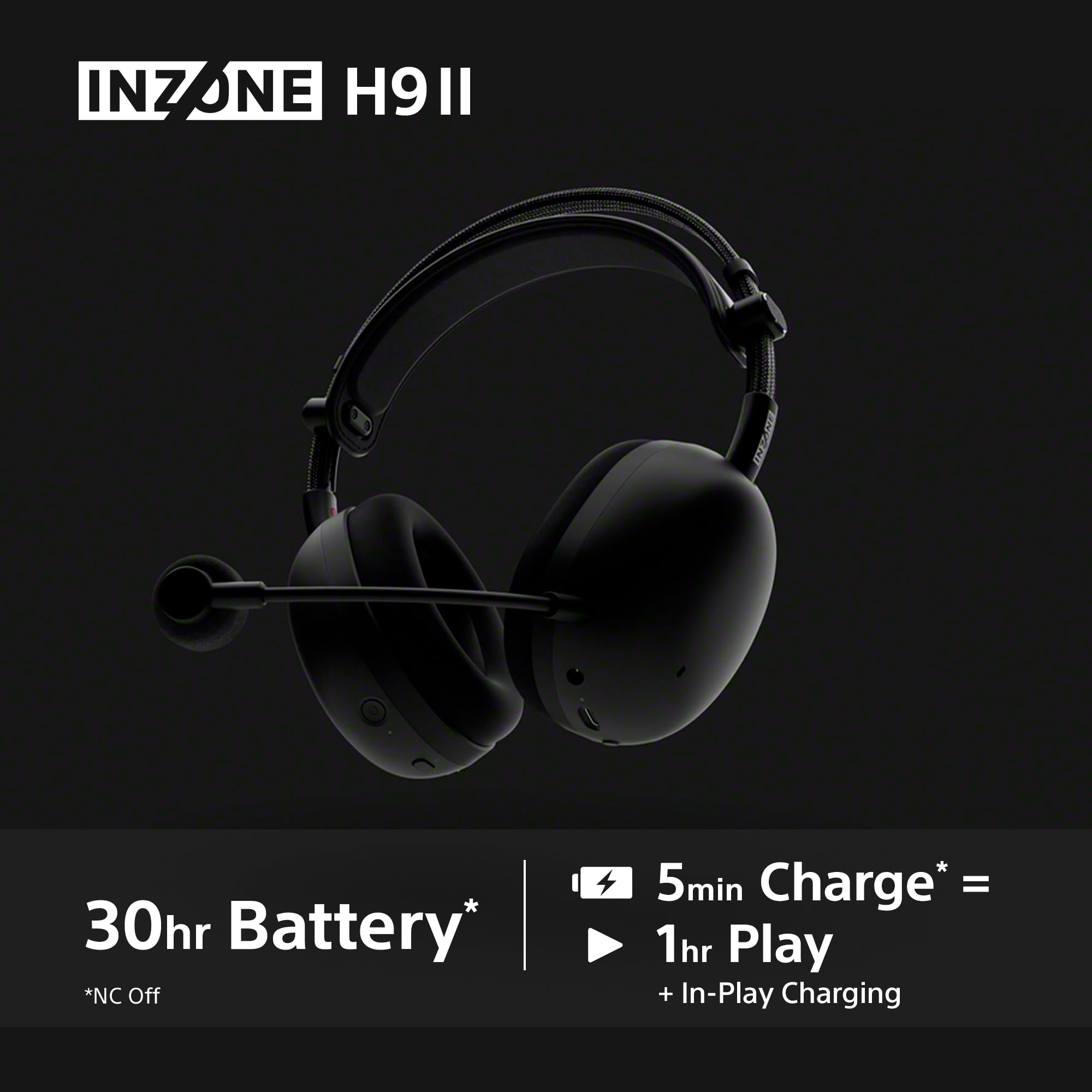 Sony INZONE H3 Wired Gaming Headset – PC/PS5, 360 Spatial Sound for Gaming, Lightweight 299g Design, Flip-to-Mute Boom Microphone, USB Audio Box for Custom EQ – Black