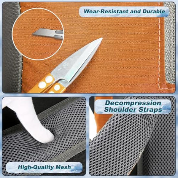 Durable 70L Hiking Camping Backpack with Waterproof Rain Cover, Lightweight Outdoor Sport Travel Daypack 65L+5L Rucksack for Climbing Touring Ultralight High-Capacity for Men and Women