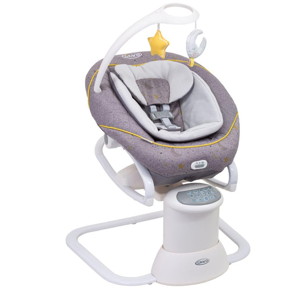 Graco All Ways Soother 2-in-1 Baby Swing and Portable Rocker (Birth to 6 Months Approx, 0-9kg), with Vibration and Adjustable Swing Speed, Stargazer