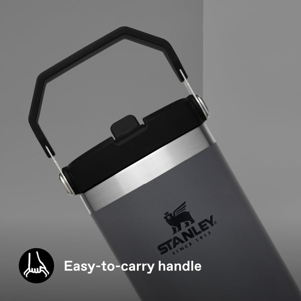 Stanley Flip Straw Tumbler 1.0 Water Bottle With Straw 0.89L - Keeps Cold For 12+ Hours - Easy To Carry - Dishwasher Safe - Stainless Steel Thermal Flask - BPA-Free Travel Mug - Navy