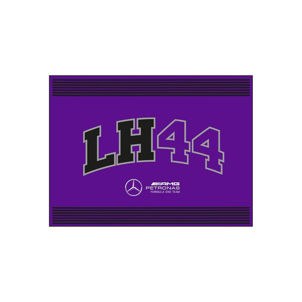 Mercedes AMG Petronas Formula One Team - Lewis Hamilton Flag - Purple - Size: 35x47 Inches