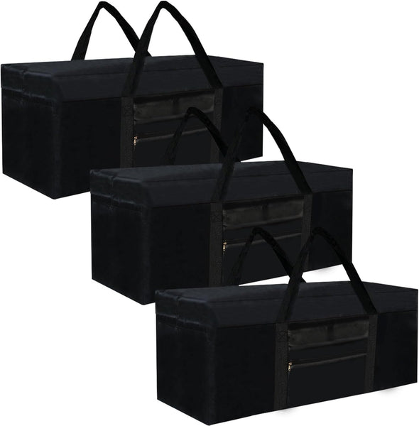 3 Pack 110L Travel Duffle Bag, Extra Large Heavy Duty 1680D Oxford Fabric Holdall Bag, Foldable Long Sports Duffle Luggage Bags Durable & Water Resistant