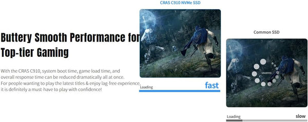 KLEVV CRAS C910 SSD 1TB, M.2 NVMe 2280, PCIe Gen4x4 Internal Solid state Drive with Heatsink, Up to 5000MB/s Data Transfer Speed, High-Performance Storage Solution