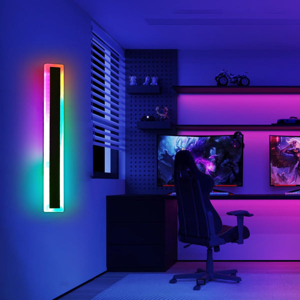 Mikeru 6500k Cool White Outdoor Wall Light, 150cm Modern Porch Wall Light, LED Vertical Long Acrylic Garden Fixture, IP65 Waterproof for Balcony, Living Room, Garage, Patio