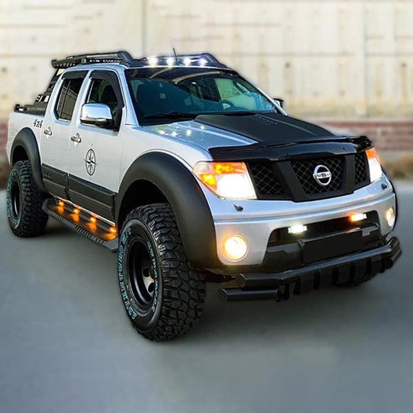 Oneway Bonnet Scoop compatible with Volkswagen Amarok MK1 2010-2022 & Nissan Navara D40 2005-2010 - Gloss black