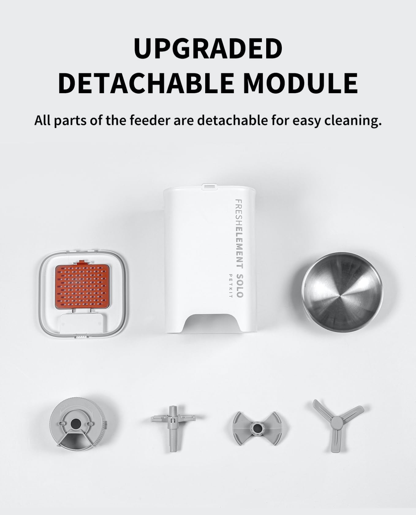 PETKIT Automatic Cat Feeder, 2.4GHz Auto Cat Feeder with App Control 3L, Low Food & Blockage Sensor, 304 Stainless Steel Bowl, Fresh Lock Technology,1-30 Meals/Day Anti-Clog Pet Feeder