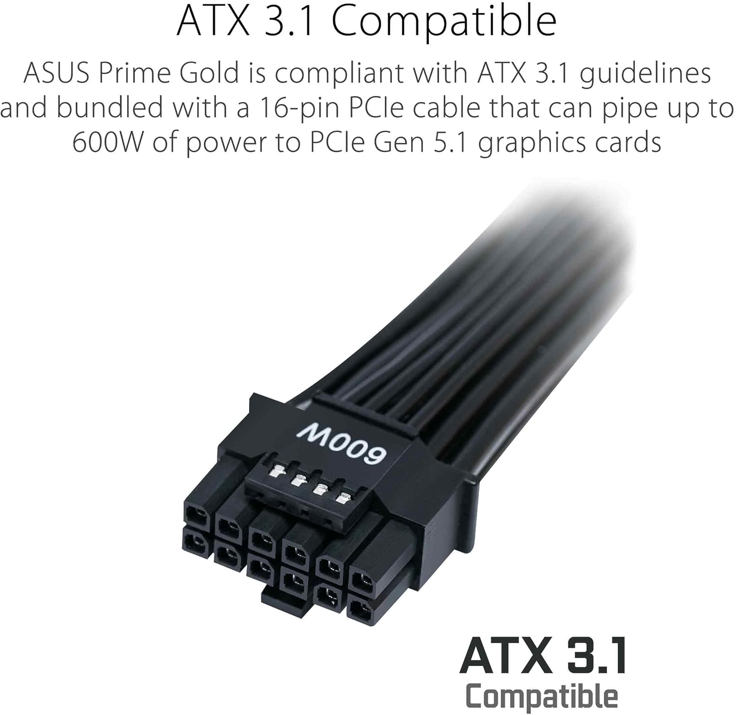 Asus Prime 850W Gold Gaming PSU, Double Ball Bearing Fan, Fully Modular, 80+ Gold, ATX 3.0, PCIe 5.0