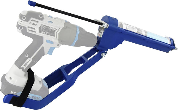 TIVOLY - T-Gun F300 Cartridge Gun - Can be Fitted to Drill and Screw Guns - for Ø 1,96" - 10,48 fl oz cartridges