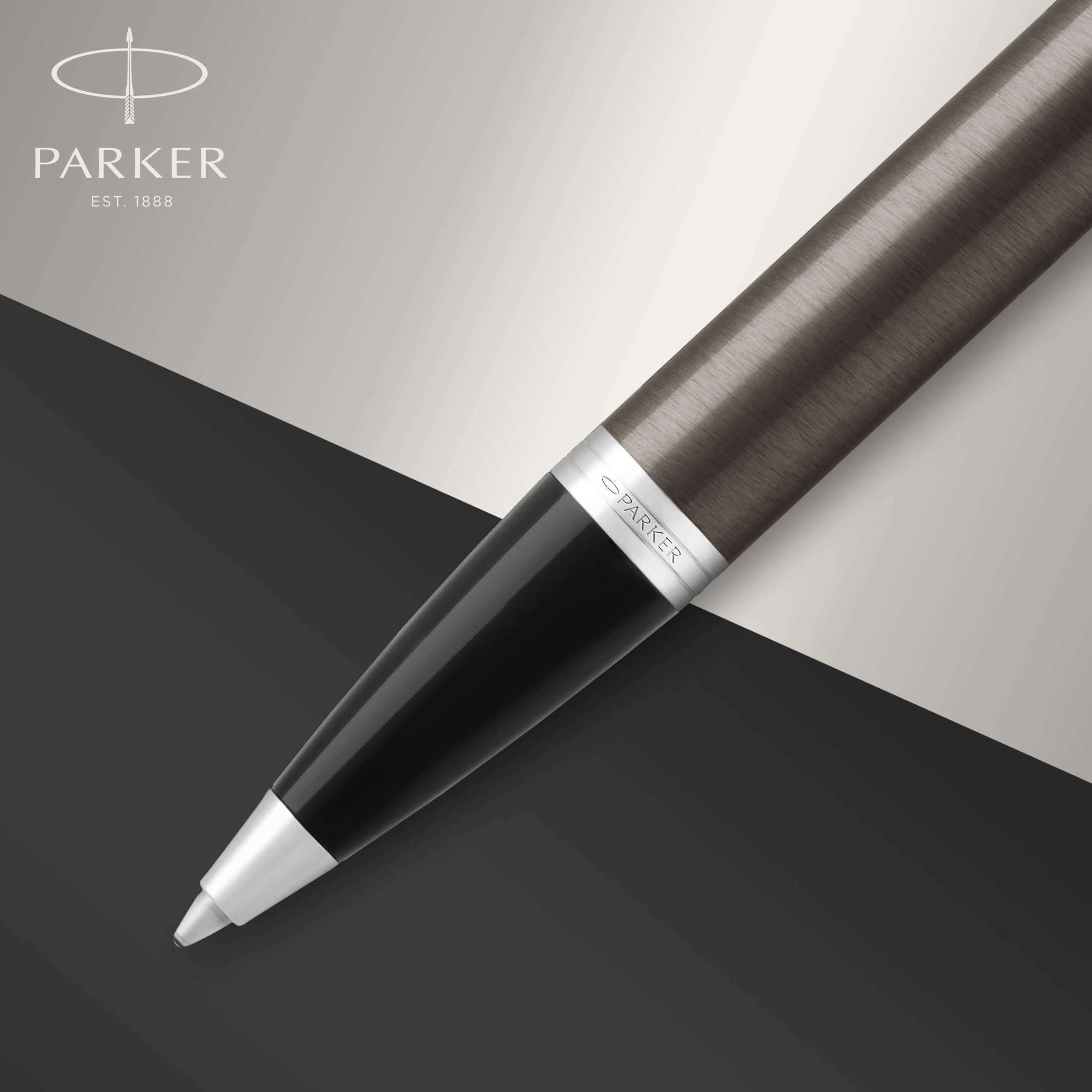 Parker IM Ballpoint Pen | Dark Espresso with Medium Point Blue Ink Refill | Gift Box