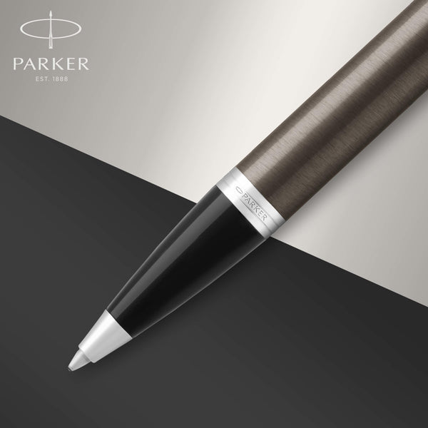 Parker IM Ballpoint Pen | Dark Espresso with Medium Point Blue Ink Refill | Gift Box