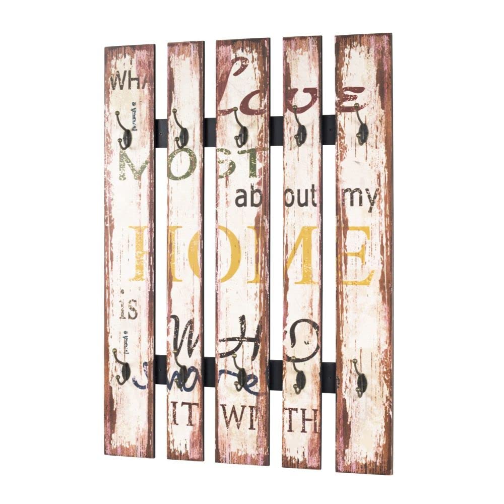 HAKU Mobel Wardrobe Motif, Vintage, Mdf, Metal - Size: W 70 cm X H 100 cm X D 10 cm, Style: Industrial