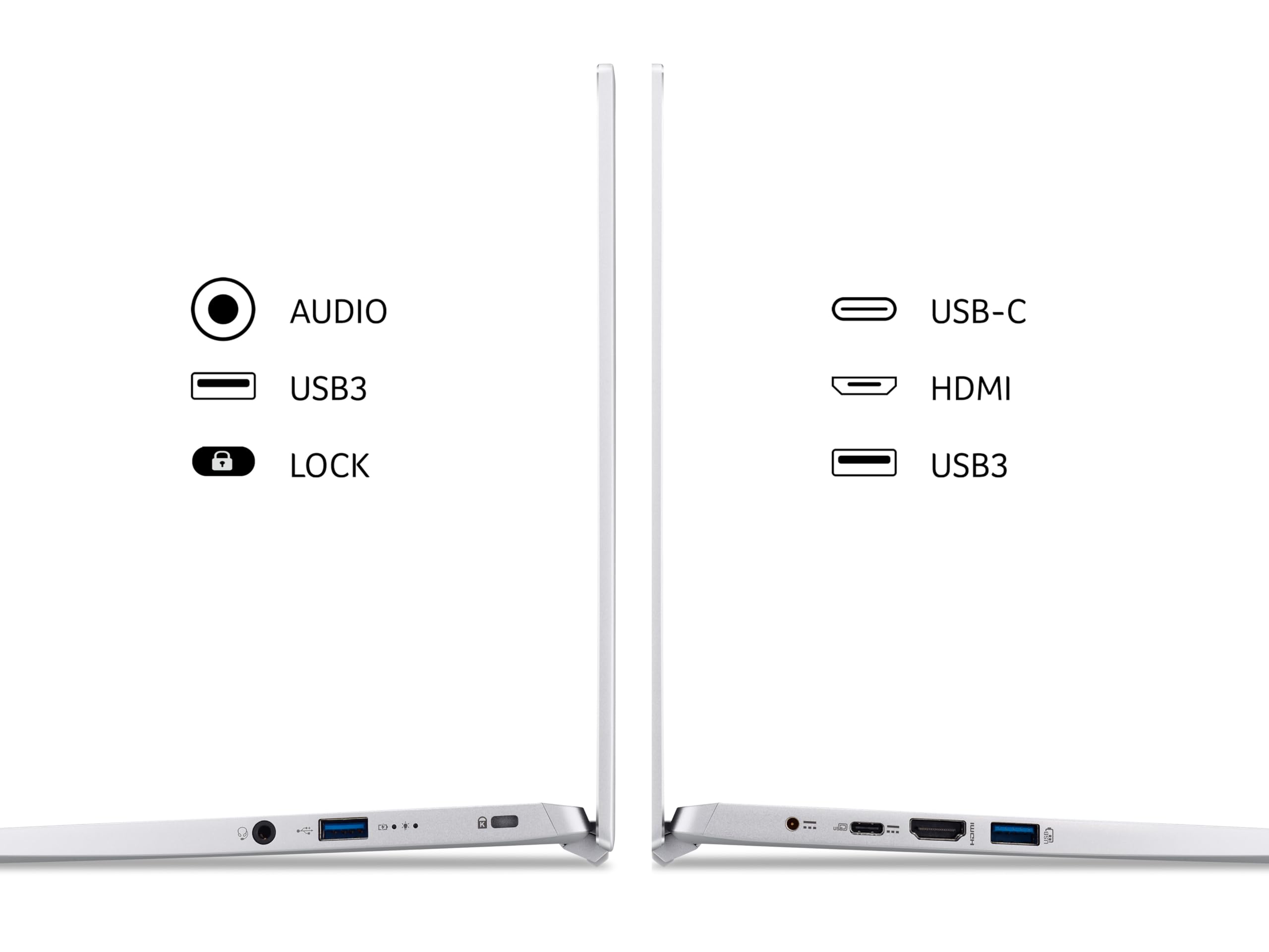 Acer Swift 3 SF314-43 14 inch Laptop - (AMD Ryzen 5 5500U, 16GB, 512GB SSD, Full HD Display, Windows 11, Silver)