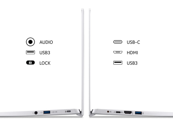 Acer Swift 3 SF314-43 14 inch Laptop - (AMD Ryzen 5 5500U, 16GB, 512GB SSD, Full HD Display, Windows 11, Silver)