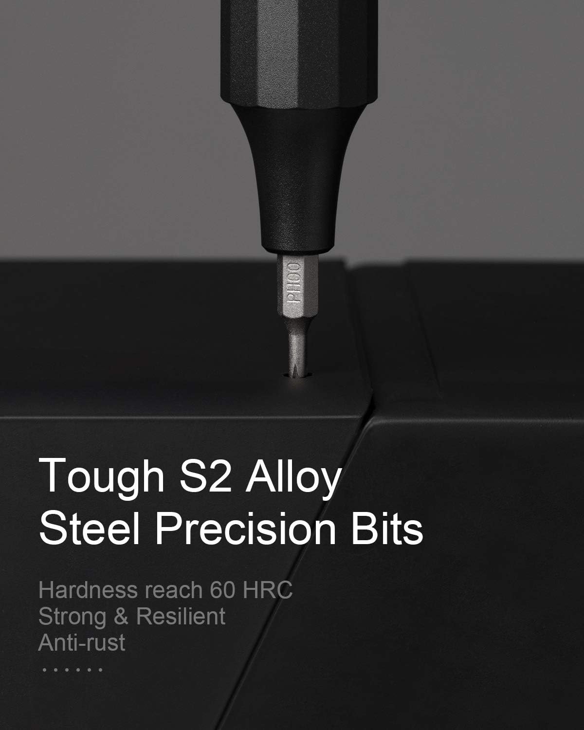 HOTO Precision Screwdriver Set, 24-in-1 Multi-Bit Screwdriver, Mini Hand Set with 12 Double End S2-Steel Bits, Ideal for Phone/Glasses/Watches/Laptop, Cinnabar Red