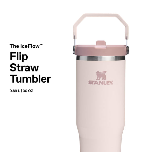 Stanley Flip Straw Tumbler 1.0 Water Bottle With Straw 0.89L - Keeps Cold For 12+ Hours - Easy To Carry - Dishwasher Safe - Stainless Steel Thermal Flask - BPA-Free Travel Mug - Navy