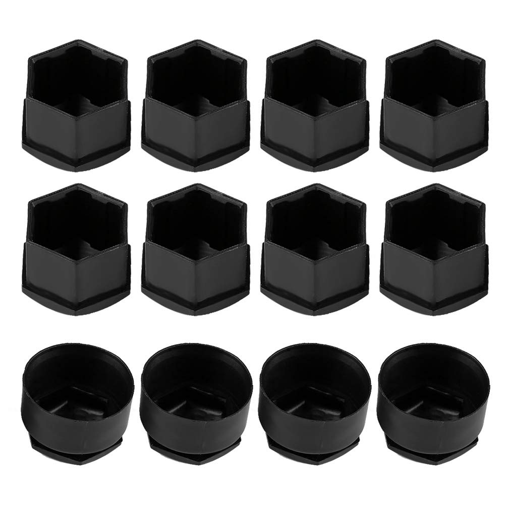 Universal Wheel Nut Cover Protective Bolt s Wheel Nut Rim Cover Anti Dust Stopper Cover 20pcs 17mm Nut Car Wheel Auto Hub Screw Anti theft Cover (Black)