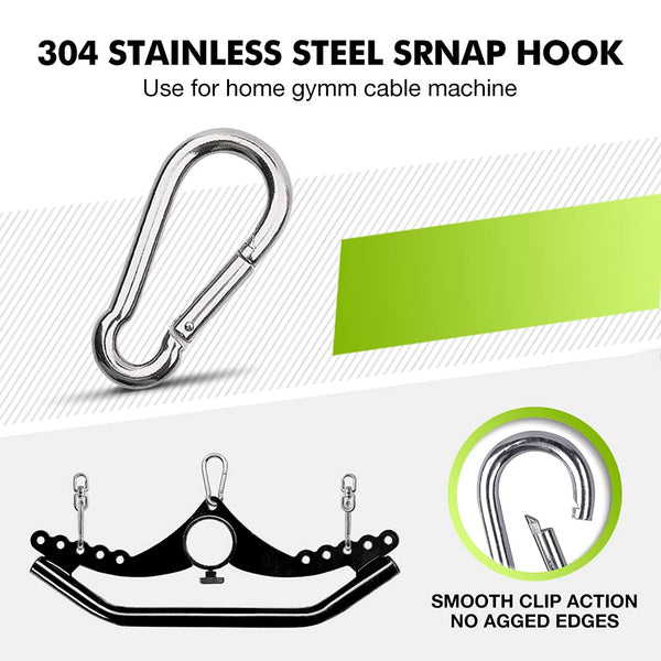 Rowing Handle LAT Pull Down Attachment,Multifunction Fitness Gripper Press Down for Cable Machine Weight Lifting, Tricep Back Muscles Training,