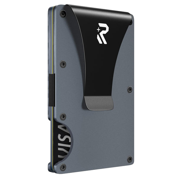 RealPlus Carbon Fiber Wallet, RFID Blocking Card Holder for Men, Minimalist Money Clip-Gifts for Men, Fathers, Boyfriends Birthday